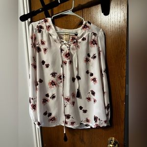 Faded Glory Flowy Floral Blouse